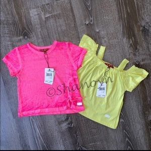2 NWT 7 For All Mankind Toddler Girl Shirts